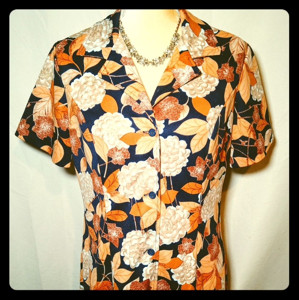 Vintage Floral T-Shirt Dress
